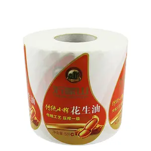 Best Selling Customized Adhesive Edible Oil Label Cooking Oil Labels Food Sticker Label Printing