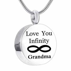 Te amo infinito ronda Mamá <span class=keywords><strong>y</strong></span> <span class=keywords><strong>Pap</strong></span>á cremación urna COLLAR COLGANTE relleno de embudo Kit regalo de Memorial - Product Image 3