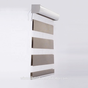 Rèm Zebra Hai Lớp Có Động Cơ Rèm Zebra Mù 150*200 Cửa Sổ Văn Phòng Điện Tùy Chỉnh Zebra Rèm Ban Ngày Đêm - Product Image 2