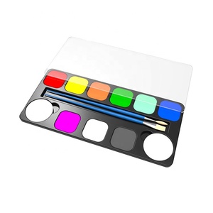 ชุดสีเพ้นท์หน้าเด็กแบบนีออนชนิดใช้น้ำ ปลอดสารพิษ ผลิตตามสั่ง ยี่ห้อส่วนตัว พร้อมลายฉลุ สำหรับเพ้นท์หน้าและเพ้นท์ตัวในวันฮาโลวีน - Product Image 2