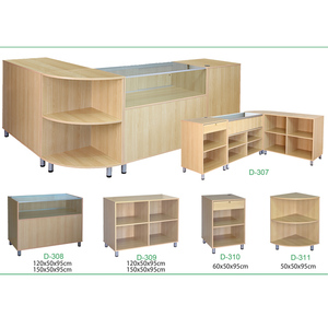 Vente chaude en bois et en verre comptoir de vente de détail pour magasin affiche - Product Image 2