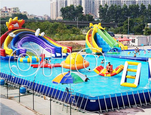 <span class=keywords><strong>Rectangular</strong></span> de metal Marco de <span class=keywords><strong>lona</strong></span> <span class=keywords><strong>piscina</strong></span> PVC retardante <span class=keywords><strong>piscina</strong></span> inflable - Product Image 4