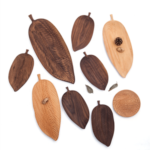 <span class=keywords><strong>Assiette</strong></span> à dessert créative, écologique, élégante, <span class=keywords><strong>en</strong></span> noyer noir naturel, fabriquée à la main, 25*12 cm, <span class=keywords><strong>en</strong></span> <span class=keywords><strong>forme</strong></span> <span class=keywords><strong>de</strong></span> <span class=keywords><strong>feuille</strong></span>, aux couleurs vives - Product Image 5