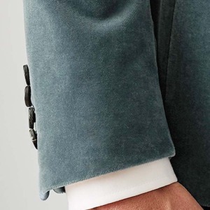 <span class=keywords><strong>Velours</strong></span> Pleuche Tissu Double Boutonnage Manteaux pour <span class=keywords><strong>Homme</strong></span> <span class=keywords><strong>Velours</strong></span> Côtelé Italie Style Mens <span class=keywords><strong>Blazer</strong></span> - Product Image 3