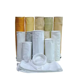 Filter gewebe Nadel gestanzt PPS PTFE Nomex Acryl Vliesstoff Polyester Filter beutel für industrielle Staubs ammel beutel