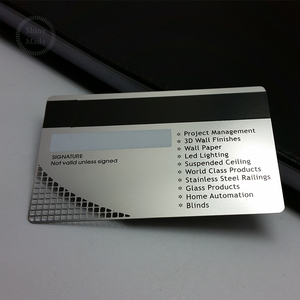 De aluminio de la tarjeta de nombre de metal Tarjeta de banda magnética de metal tarjeta con código qr - Product Image 3
