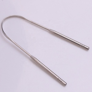 Profesional de acero inoxidable eliminar el mal aliento con la lengua de la barredora la lengua limpiador raspador - Product Image 5