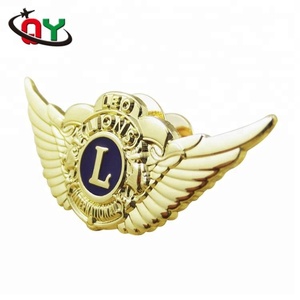 Promotionnel Épingles En Métal Rond En Métal Blanc Broche en or Blanc Broche Insigne d'emblème - Product Image 4