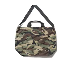 Cina fabbrica di cotone borsa di tela a tracolla camouflage tote bag per gli uomini