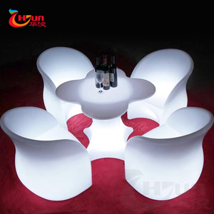 Evento de celebración Lotus flor forma colores Led iluminación de <span class=keywords><strong>mesa</strong></span> para restaurante - Product Image 4