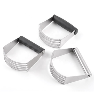 Mezclador de harina de acero inoxidable para el hogar, cortador de mantequilla de Metal, pulverizador, batidor de crema, Banco de repostería para hornear, raspador, cortadores de repostería - Product Image 1