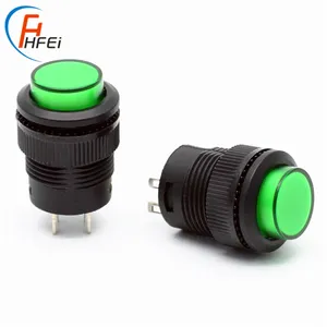 R16-503 de 24 voltios momentáneo de auto-bloqueo no nc nova kan l6 bi-color led 16MM interruptor de botón de empuje - Product Image 1