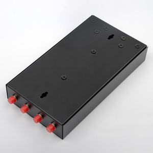 Pannello Patch in Fibra <span class=keywords><strong>Ottica</strong></span> a 4 Porte Nero per Montaggio su Guida DIN e Parete, Contenitore SC FC in Lamiera Laminata a Freddo da 0,8mm per FTTH Interno - Product Image 4