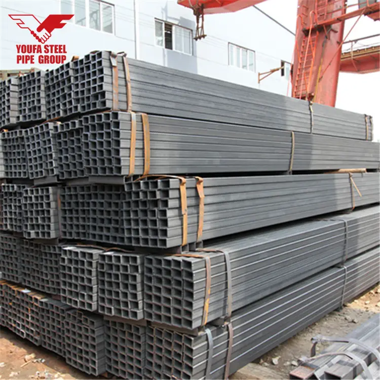 Ms tubo de aço galvanizado/seção oca galvanizada/preço de tubulação de aço galvanizado por kg
