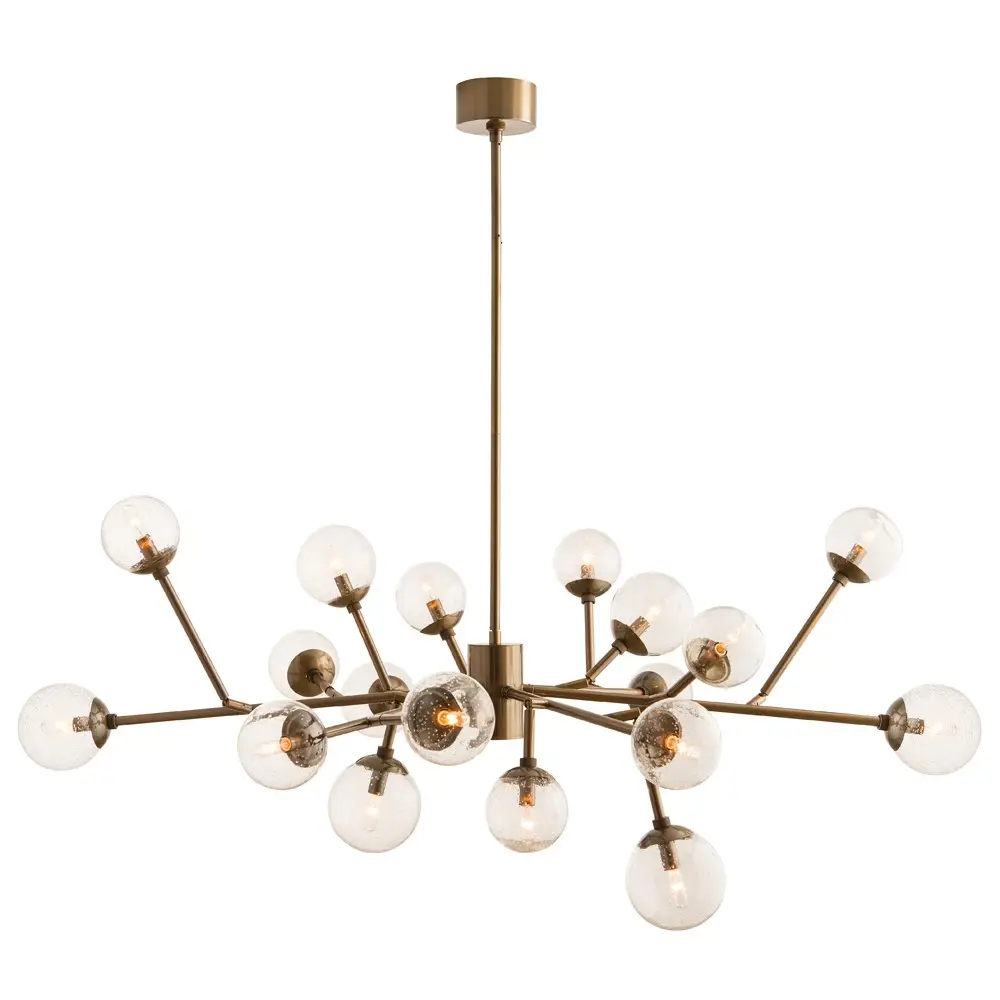 american style vintage decorative chandelier pendant lamp 18 light metal
