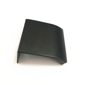 Modern <strong>Matt</strong> <strong>Black</strong> Brushed Color Aluminium Edge Profile <strong>Pull</strong> Handle for Kitchen Wardrobes Drawers Dressers Bedrooms Bathrooms - Product Image 2