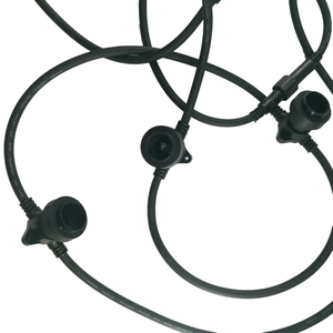 AC220V 100 m IP65 Khả Năng Kết Nối cao su vòng hoa E27 cổ điển patio <span class=keywords><strong>string</strong></span> ánh sáng E27 <span class=keywords><strong>b22</strong></span> cơ sở ngoài trời dây hoa patio ánh sáng vành đai - Product Image 2