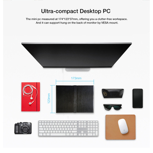 Mini Computador J1900 Quad Core Win10 PC คอมพิวเตอร์,8G Ram 60G SSD WIFI <span class=keywords><strong>5</strong></span> USB VGA HTPC เดสก์ท็อป PC - Product Image 4