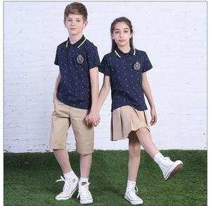 Fornitura di Fabbrica OEM Uniformi Scolastiche Personalizzate Set Maglietta e Pantaloni per Bambini Divisa Scolastica <span class=keywords><strong>Polo</strong></span> per Bambini - Product Image 3