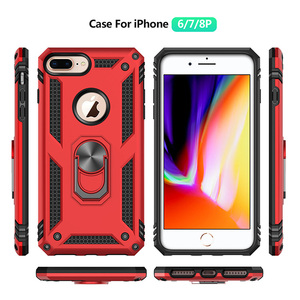 Meilleur vendeur <span class=keywords><strong>anti</strong></span> <span class=keywords><strong>chute</strong></span> TPU métal anneau béquille PC coque de téléphone housse pour iPhone 7 P - Product Image 3