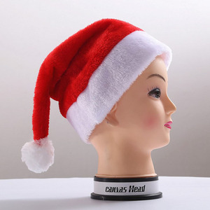 Venta caliente de la Navidad sombreros de fiesta de sombreros de sombrero de Santa Claus para adultos Rojo Tapa - Product Image 4