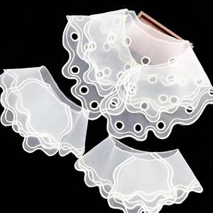 Creux Organza Broderie Dames Dentelle Collier Ras Du Cou Amovible Patchs À Coudre Avec Effet 3D Accessoire De Mode Pour Dames - Product Image 2
