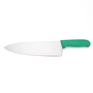 10 Inch Thép Không Gỉ Sharp Knife Chef Với Đen TPR Xử Lý