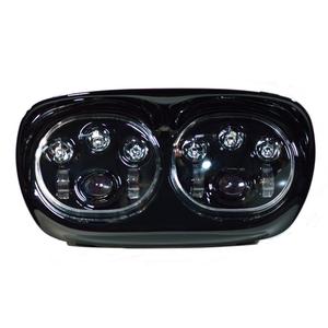 doble color led luz del coche de la motocicleta proyector día de doble led <span class=keywords><strong>faro</strong></span> para harley <span class=keywords><strong>camino</strong></span> glide de la lámpara - Product Image 1