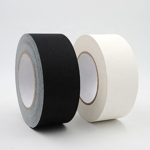 Impression de logo multicolore de haute qualité Adhésif en caoutchouc fort 2 pouces 3 pouces 4 pouces de large Tissu <span class=keywords><strong>mat</strong></span> Blanc <span class=keywords><strong>Noir</strong></span> Gaffer Tape - Product Image 2