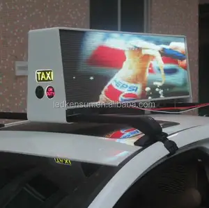 Impermeabile di controllo 3g/4g p5 doppio lato taxi sul tetto pubblicitario bordo taxi ha portato sul tetto display top taxi led