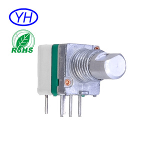 <span class=keywords><strong>Film</strong></span> <span class=keywords><strong>de</strong></span> carbone double gang 6 pins 8mm potentiomètre rotatif avec bouton-poussoir - Product Image 1