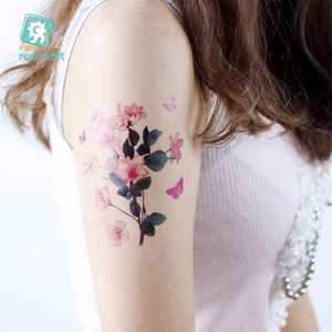 Conceptions de <span class=keywords><strong>tatouage</strong></span> imperméables avec beauté <span class=keywords><strong>fleur</strong></span> de cerisier corps mains <span class=keywords><strong>poignet</strong></span> décoration filles Sakura temporaire femme <span class=keywords><strong>tatouage</strong></span> autocollant - Product Image 3