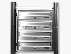 Mercado de Alemania de acero inoxidable Moderno apartamento buzón de <span class=keywords><strong>correo</strong></span> para 3 buzón apartamento - Product Image 2