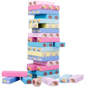 Khối Xây Dựng Thông Minh Đồ Chơi Xếp Gỗ Khối Cao - Product Image 1