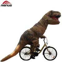 Mundo jurássico T-Rex Inflável Da Mascote Do traje de dinossauro realista para venda