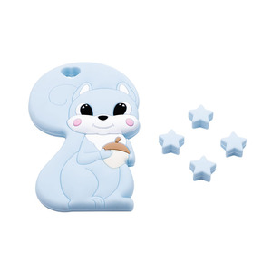 PGJ0172 <span class=keywords><strong>Anneau</strong></span> <span class=keywords><strong>de</strong></span> <span class=keywords><strong>dentition</strong></span> pour bébé en silicone sans BPA Jouets <span class=keywords><strong>de</strong></span> <span class=keywords><strong>dentition</strong></span> en silicone <span class=keywords><strong>de</strong></span> qualité alimentaire Jouets à mâcher pour bébé - Product Image 3