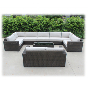 Projet de tissage à la main grand canapé ensemble hôtel <span class=keywords><strong>canne</strong></span> meubles U forme canapé de jardin extérieur - Product Image 1
