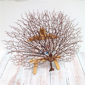 Décoration de mariage simple en plastique, paon de <span class=keywords><strong>corail</strong></span>, branches artificielles, bricolage, décoration, bois mort - Product Image 3