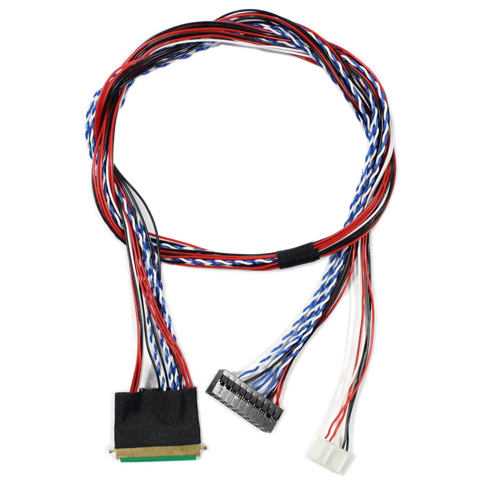 Konverter Vga Lvds Kabel, Konverter Kawat Harness Perakitan Kabel Vga Lvds Kustom