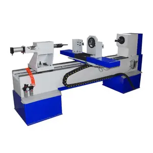 Automatic wood lathe copying attachment for stairway post newel