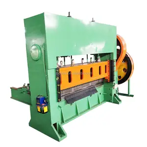 Aluminum expanded mesh sheet metal making machine