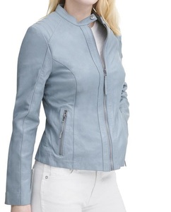 Women's Genuine <b>Sheep</b> <b>Skin</b> Suede Bomber <b>Jacket</b> Custom Logo Lightweight Finished Outerwear Wholesale Everyday Fashion Wear - Product Image 2
