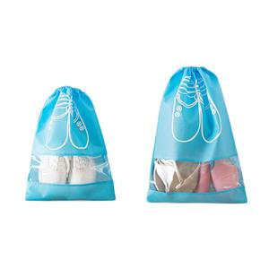 Sac à chaussures non tissé à faible MOQ, sac à cordon pour voyage, organisateur de chaussures transparent - Product Image 3