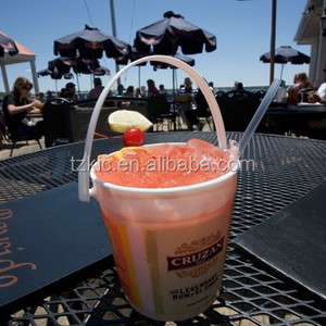 Plástico 32 oz Malibu Rum cubos taza para beber - Product Image 5