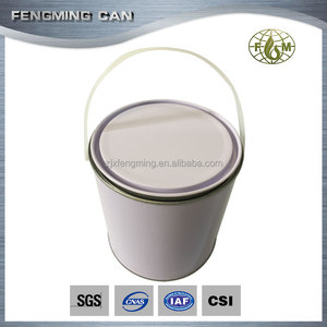 2.5L <span class=keywords><strong>metal</strong></span> pintura estaño <span class=keywords><strong>cubo</strong></span> con mango <span class=keywords><strong>de</strong></span> plástico - Product Image 2