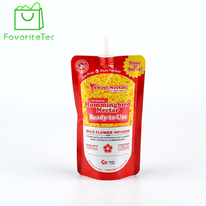 Líquido envasado de pie <span class=keywords><strong>grifo</strong></span> plástico papel de aluminio bolsas de <span class=keywords><strong>vino</strong></span> - Product Image 3