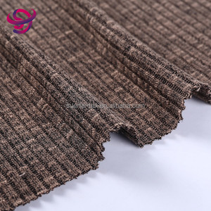 Venta al por mayor R/T costilla hacci lycra 4*2 53% rayón, 43% poliéster, 4% spandex tejido de punto para suéter - Product Image 2