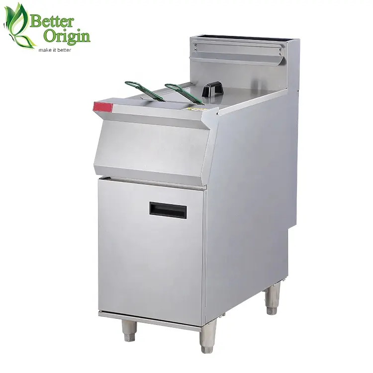 28L floor type LPG gas deep fryer for commercial use