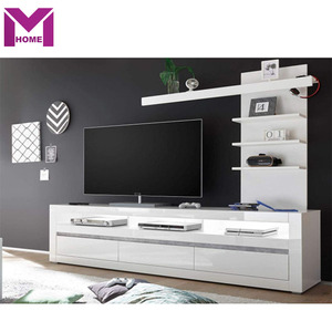 Modular Furniture Modern <strong>TV</strong> Stand Cabinet Types of Wooden <strong>TV</strong> Stand <strong>Wall</strong> <strong>Unit</strong> with LED Cabinet Furniture - Product Image 1