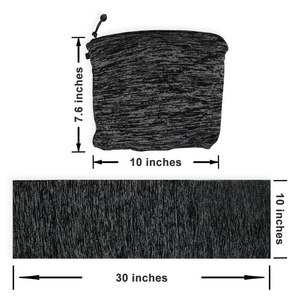 Buena calidad de moda suave cremallera infinito bufanda de las mujeres niñas invierno cálido bolsillo negro bufanda - Product Image 5
